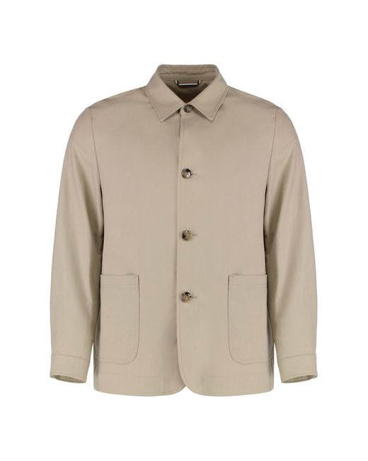 Boss Natural Overshirt With Buttons for men