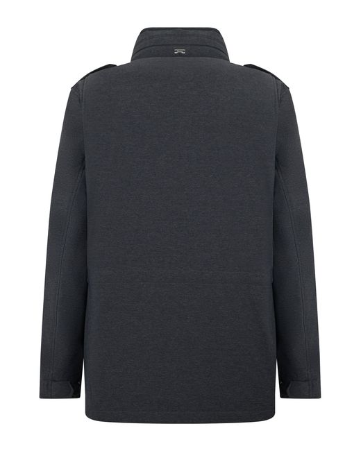 Herno Black Jacket With Practical Pockets for men