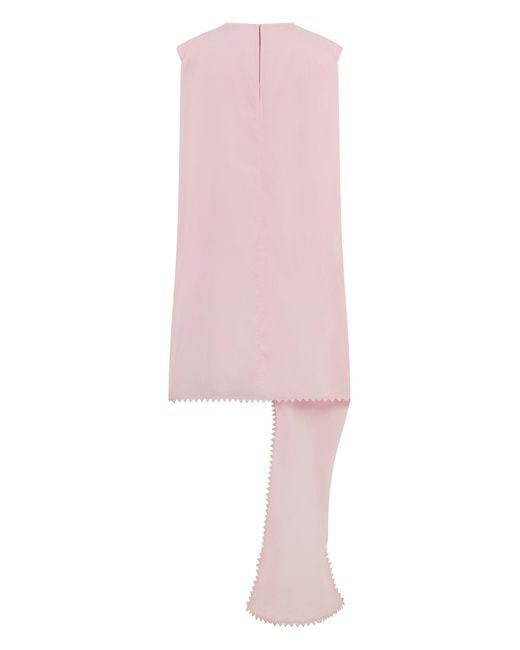 Jacquemus Pink Asymmetrical Mini Dress