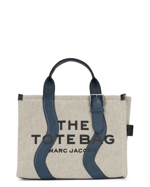 Marc Jacobs Blue Canvas Tote Bag