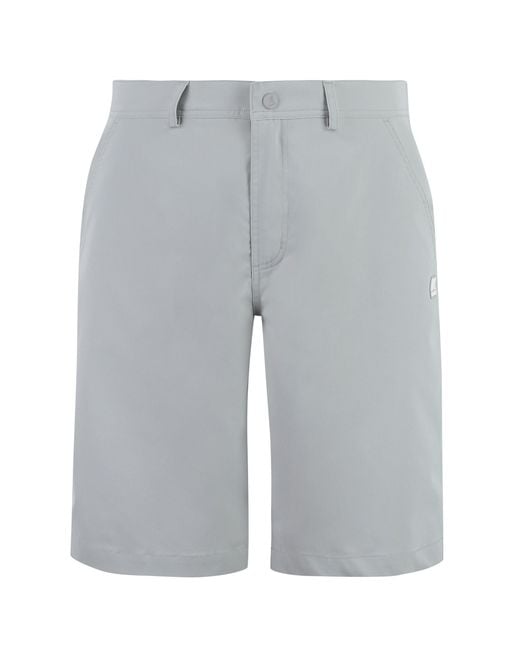 K-Way Gray Cargo Shorts for men