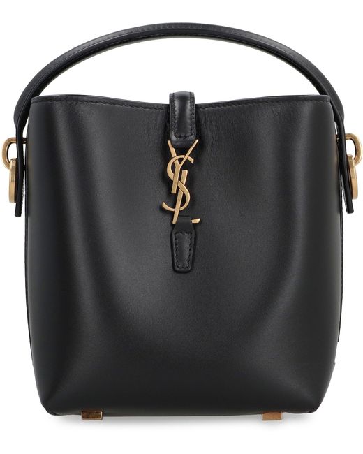 Saint Laurent Black Le 37 Mini Bucket Bag