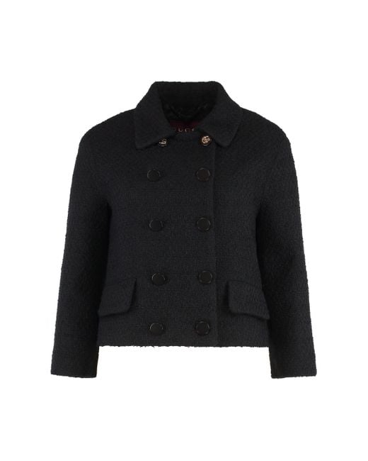 Gucci Black Wool Blend Blazer