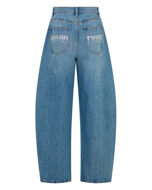 Alexander Wang Blue Wide-Leg Jeans