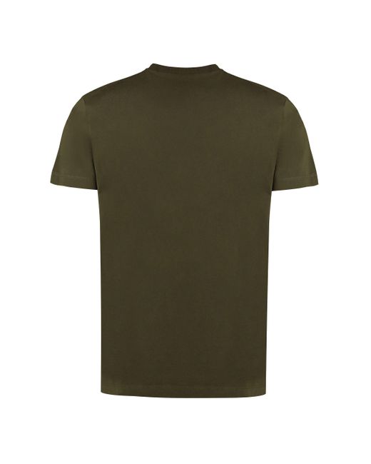 DSquared² Green Logo Cotton T-shirt for men