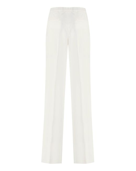 Fabiana Filippi White Straight-Leg Trousers