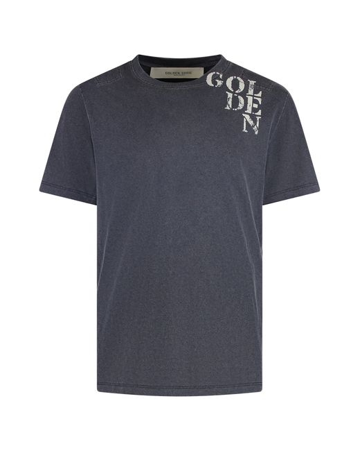 Golden Goose Deluxe Brand Black Crew Neck Cotton T-Shirt for men