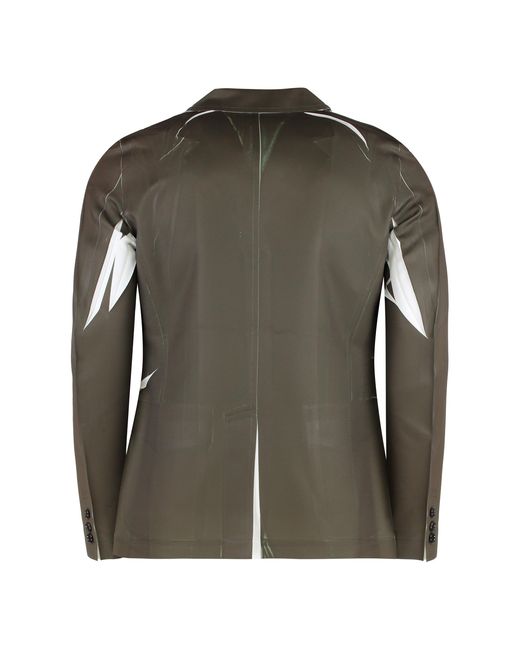 Comme des Garçons Green Single-Breasted Three-Button Jacket for men