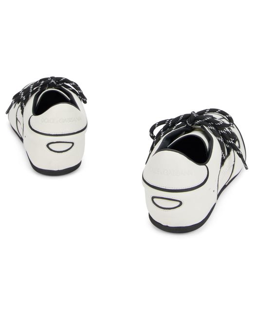 Dolce & Gabbana White Sneaker With Contrast Details for men