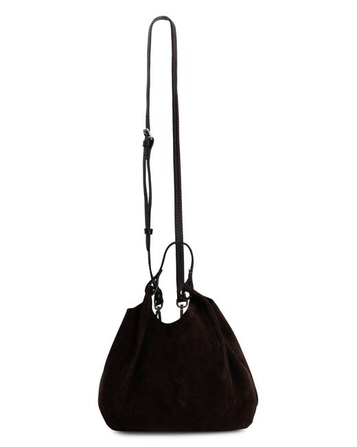 Gianni Chiarini Black Suede Tote Handbag 12 Cm X 27 Cm X 24 Cm