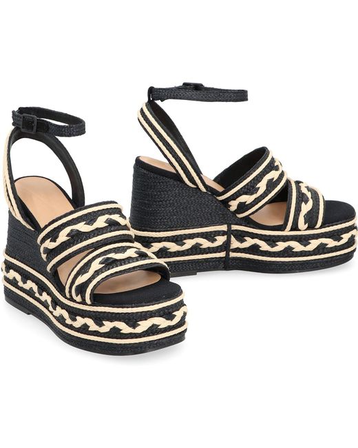 Castaner Black Fermina Platform Sandals