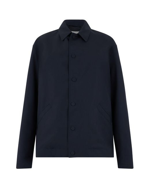 Valstar Blue Wool Jacket With Buttons