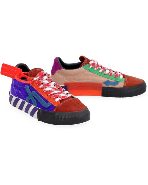 Off-White c/o Virgil Abloh Suede New Arrow Vulcanized Low ...