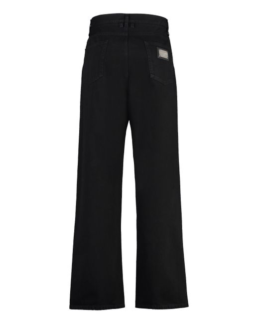 Jeans regular-fit di Dolce & Gabbana in Black da Uomo