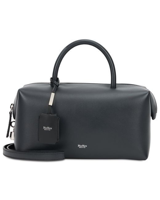 Max Mara Black Handbag With Handles And Shoulder Strap