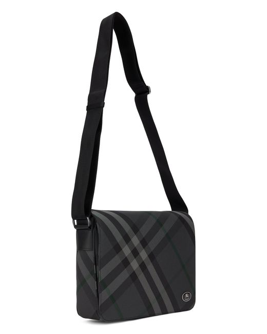 Borsa messenger Grid di Burberry in Black da Uomo