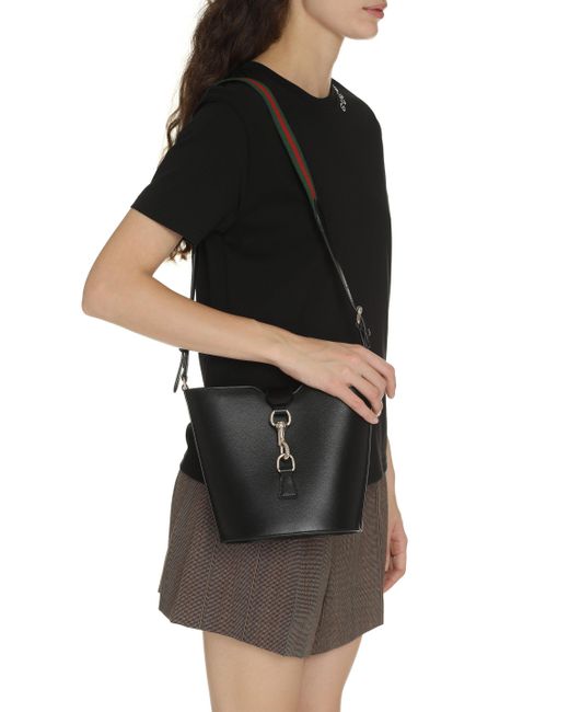 Mini borsa a secchiello di Gucci in Black