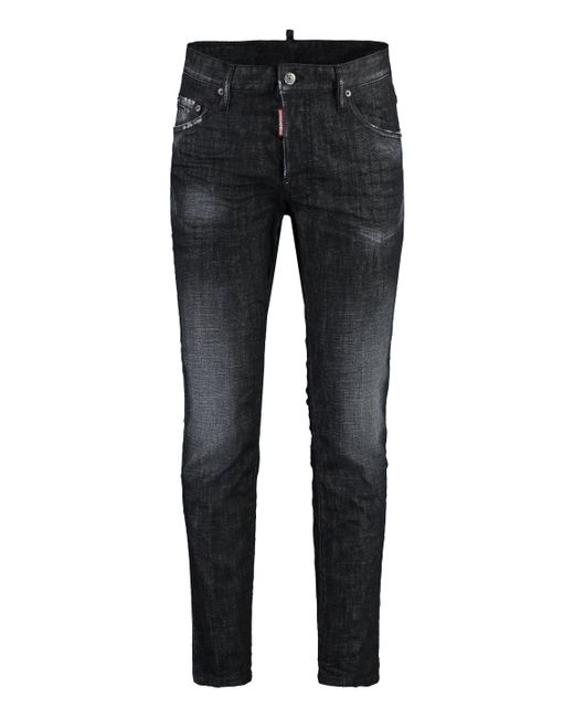 DSquared² Black Skater 5-Pocket Jeans for men