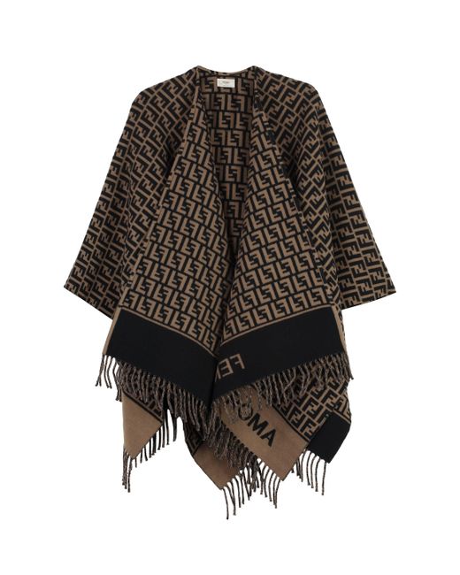 Fendi top poncho wrap