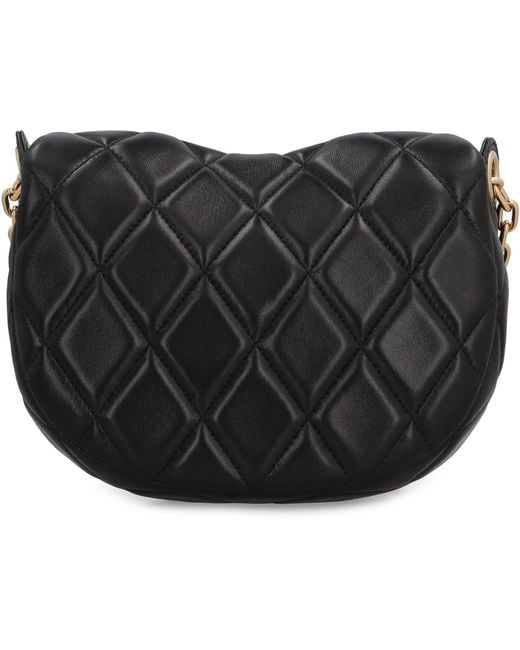 Burberry Black Mini Quilted Leather Handbag With Chain Strap