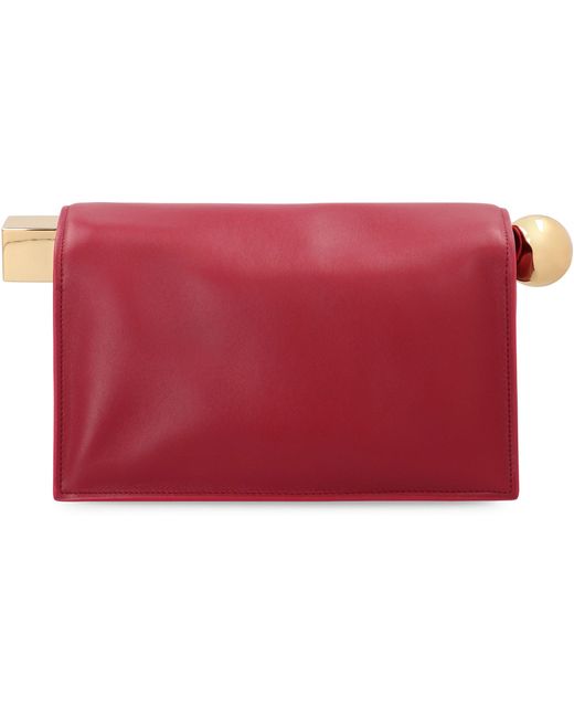 Jacquemus Red Square Leather Pouch