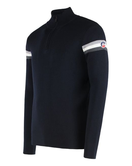 Fusalp Black Wengen Turtleneck Sweater for men