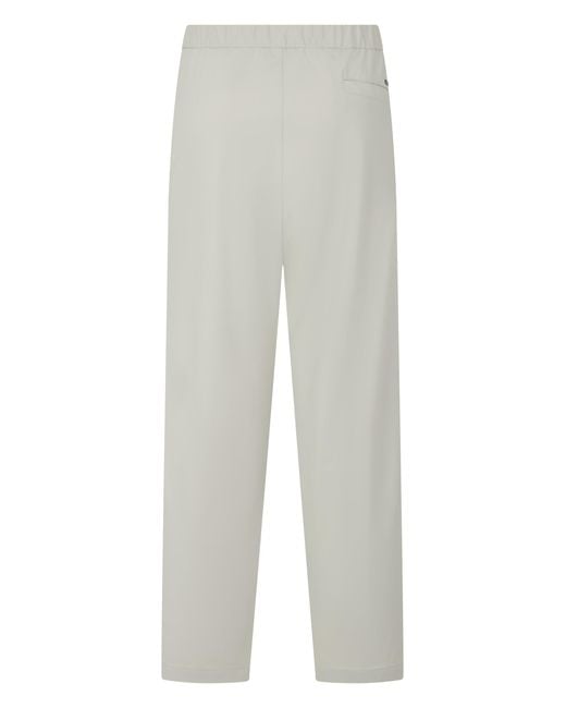 Herno White Tapered Pants With A Mid-Rise for men