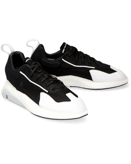 Y-3 Y-3 Orisan Leather And Fabric Low-top Sneakers in Black for Men - Lyst