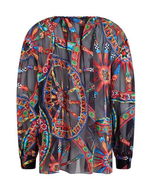 Dolce & Gabbana Multicolor Lightweight Long-Sleeve Shirt