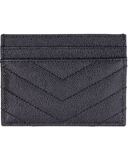 Saint Laurent Gray Mini Card Case For