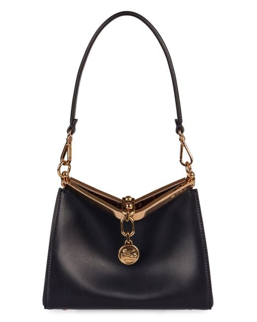 Etro Black Luxurious Mini Leather Shoulder Bag