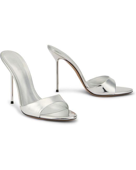 Paris Texas Metallic Mules Lidia
