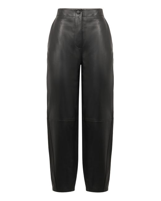 Yves Salomon Black Leather Pants