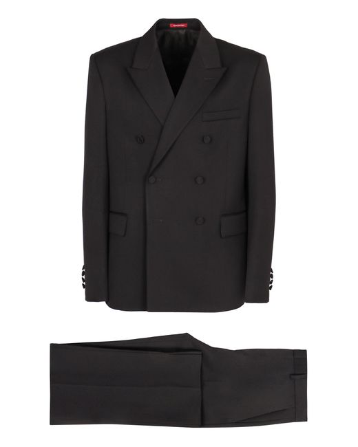 Gucci Black Two-Piece Wool Suit for men