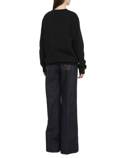 A.P.C. Black Sweat Standart Rue Madame Cotton Crew-Neck Sweatshirt