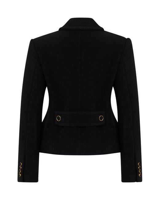 Chloé Black Jacket With Classic Collar And Buttons