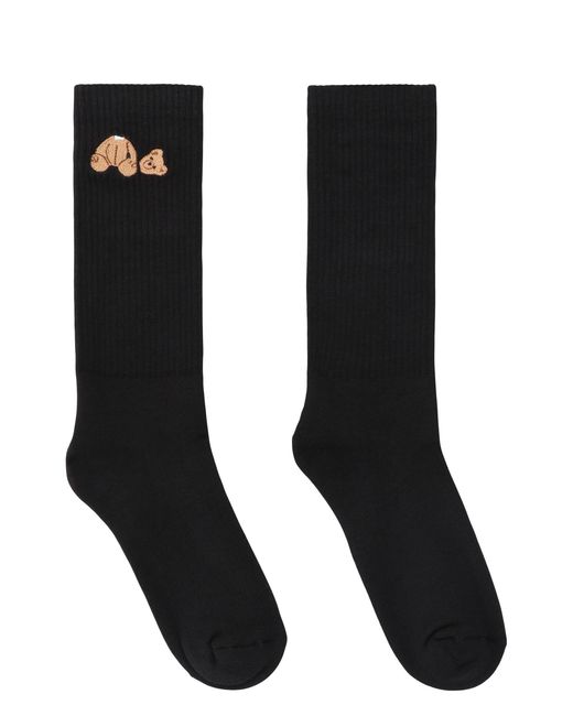 Calzini in misto cotone di Palm Angels in Black