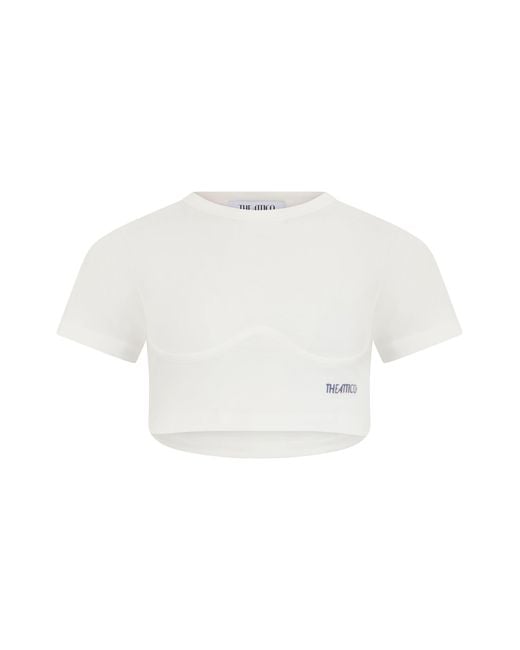 The Attico White Short T-Shirt