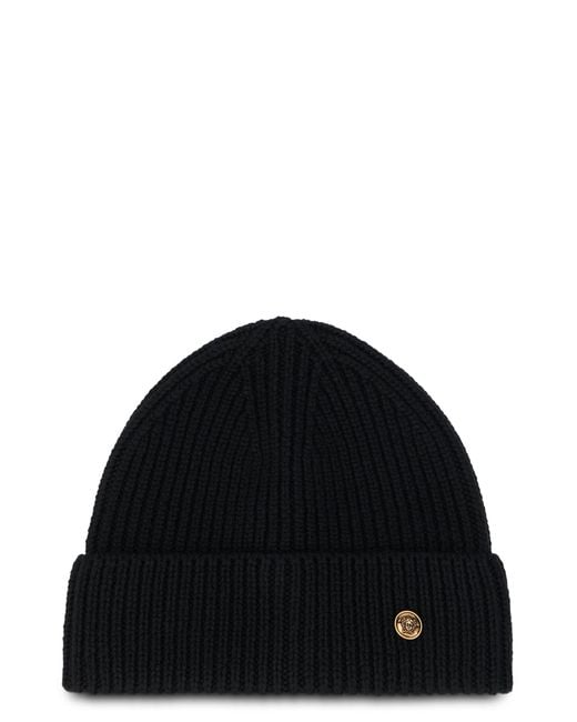 Versace Black Hat With Jellyfish for men