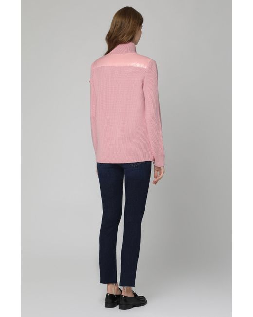 Moncler pink cardigan hot sale