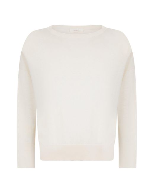 Slowear White Crew Neck Sweater