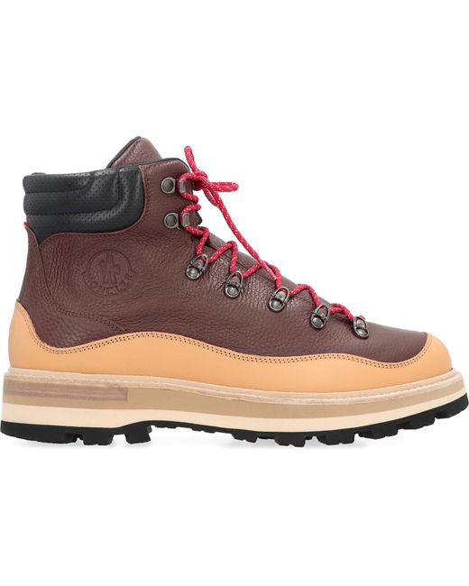Moncler Brown Peka Trek Hiking Boots for men