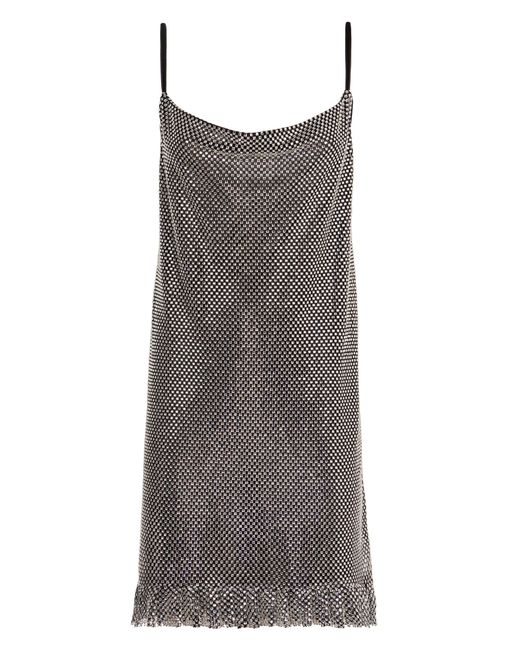 Philosophy Di Lorenzo Serafini Brown Rhinestone Mini Dress