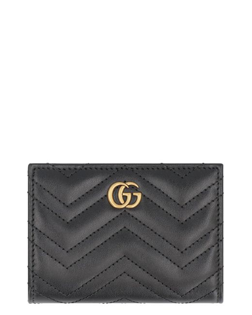 Portafoglio GG Marmont in pelle di Gucci in Gray