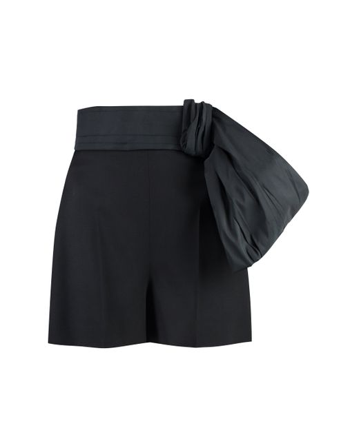 Shorts in lana di Alexander McQueen in Black