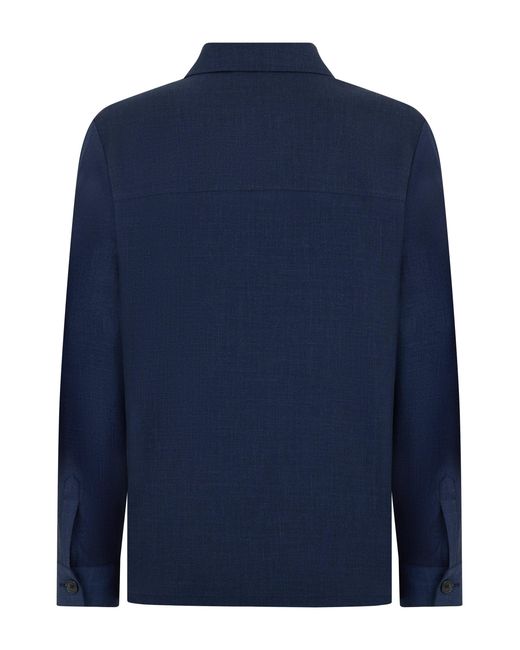 Slowear Blue Oversized Shirt for men
