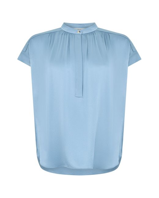 Vince Blue Silk Blouse
