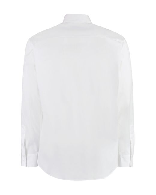 DSquared² White Stretch Cotton Shirt for men
