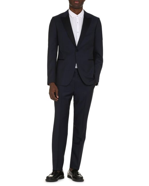 Zegna Blue Wool-mohair Blend Two-pieces Suit for men