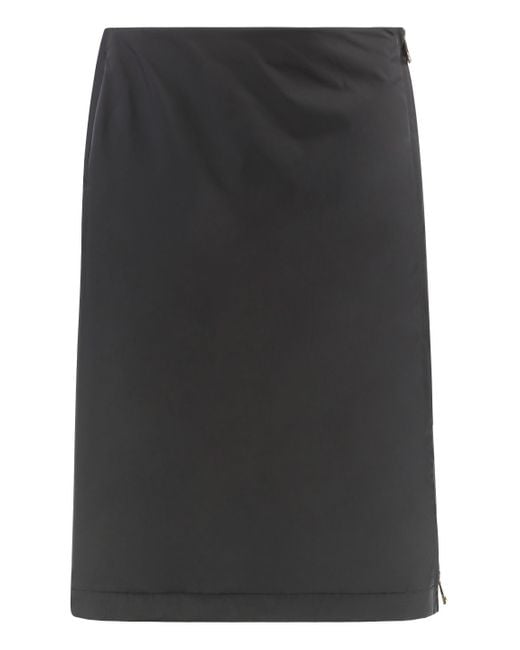 Moncler Black Technical Fabric Skirt